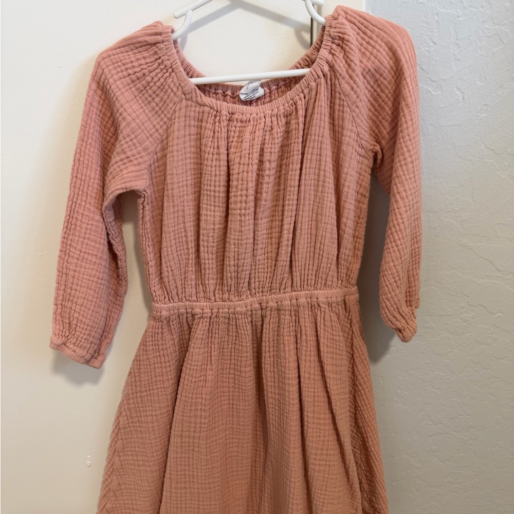 Charming Pink Kids Dress (gauze material)